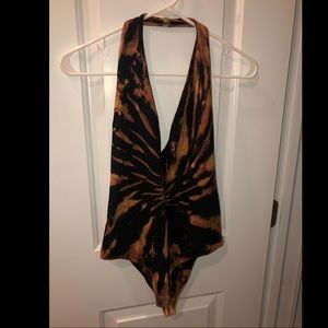 Halter body suit